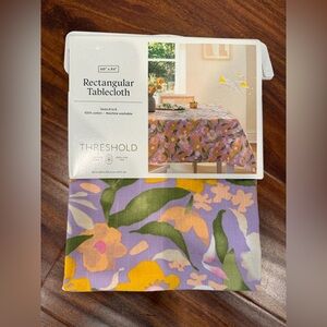 Threshold Spring Floral Rectangular Cotton Tablecloth 104in L x 60in W NWT